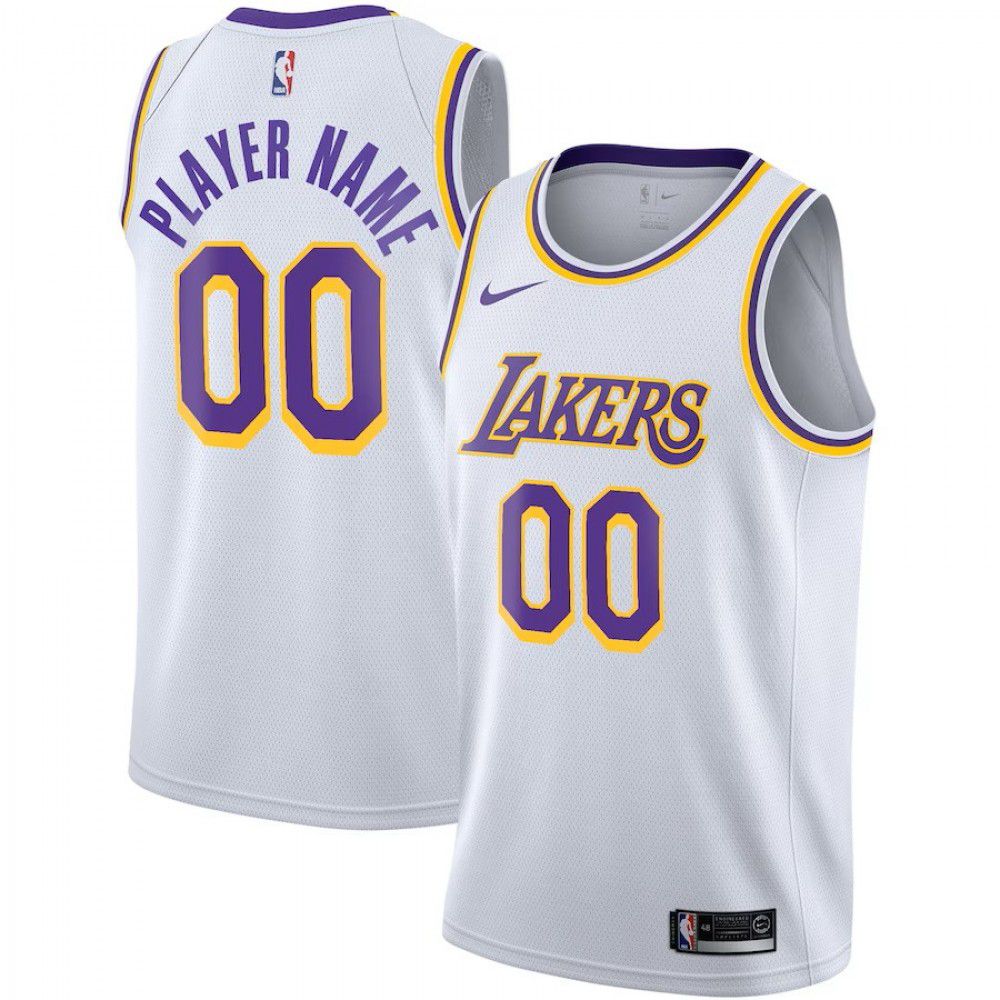 Los Angeles Lakers Youth Swingman Custom Jersey White - Association Edition-Pro Kit Vault | Brand New 26/27 Sports Jerseys